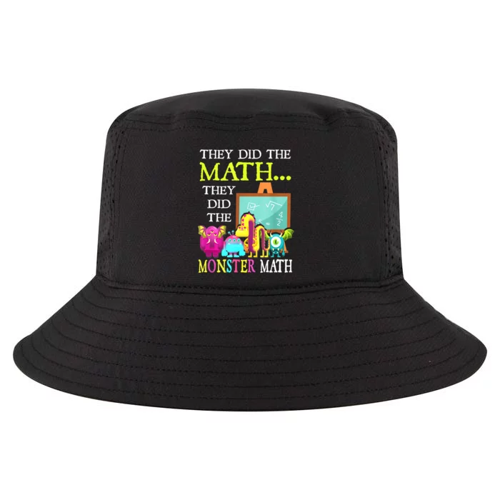 They Did The Math They Did The Monster Math Funny Halloween Cool Comfort Performance Bucket Hat