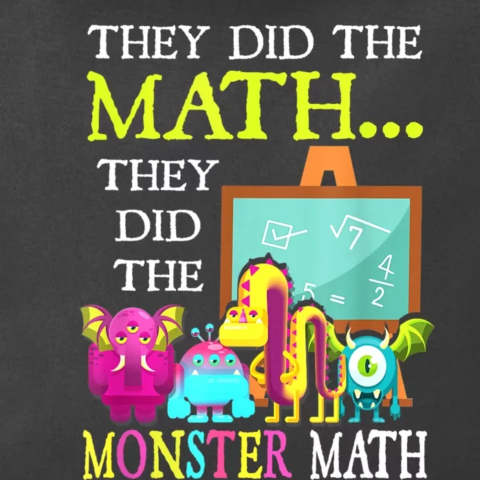 They Did The Math They Did The Monster Math Funny Halloween Zip Tote Bag