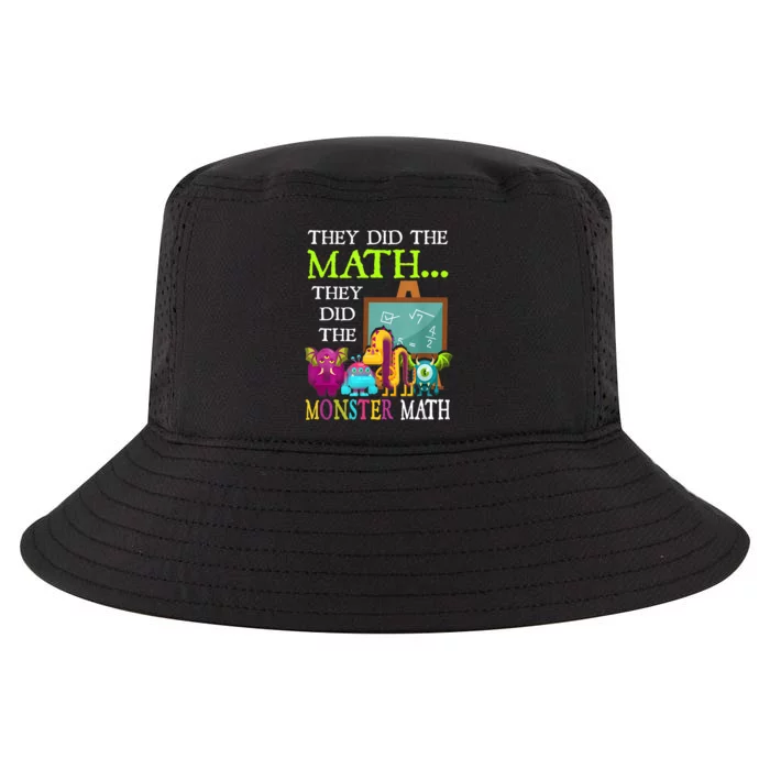 They Did The Math They Did The Monster Math Funny Halloween Cool Comfort Performance Bucket Hat