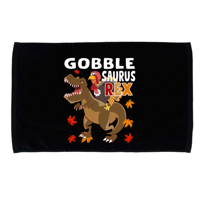 Thanksgiving Dinosaur Turkey Riding T Rex Boys Costume Gift Microfiber Hand Towel