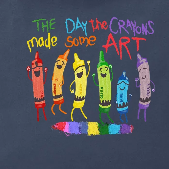 The Day The Crayons Made Some Art Teacher Art Zip Tote Bag