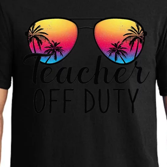 Tie Dye Teacher Off Duty Last Day Of School Teacher Summer Pajama Set