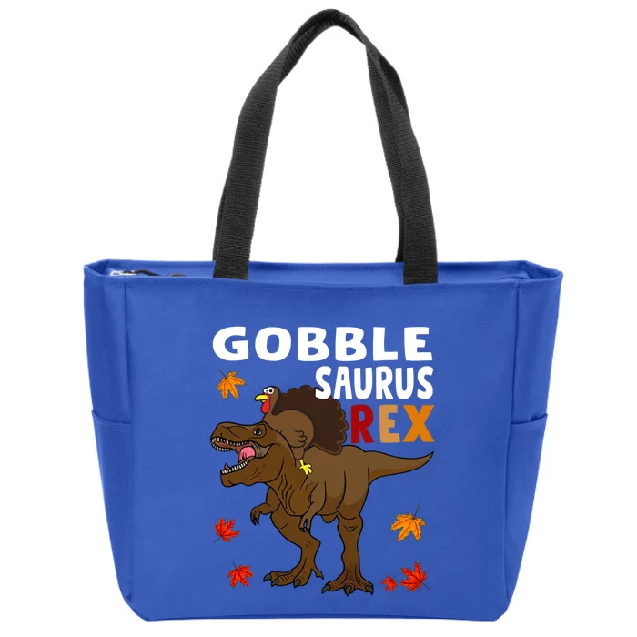 Thanksgiving Dinosaur Turkey Riding T Rex Boys Costume Meaningful Gift Zip Tote Bag