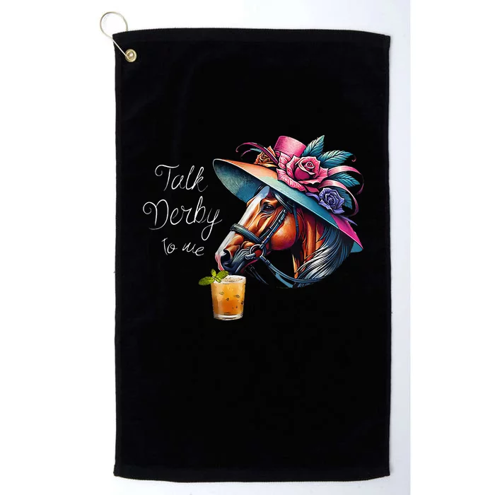 Talk Derby To Me Racing Horse Platinum Collection Golf Towel