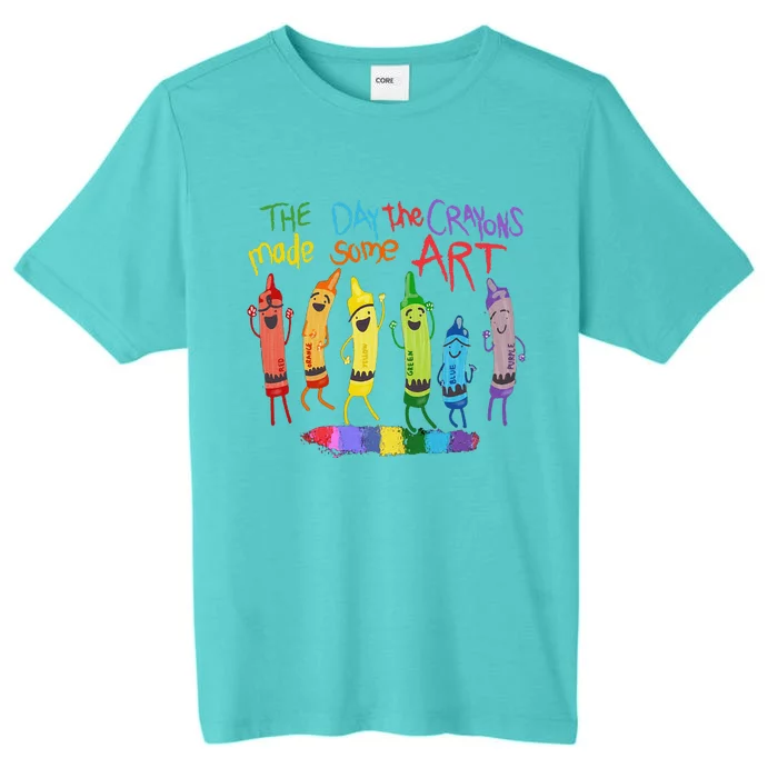 The Day The Crayons Made Some Art Teacher Art ChromaSoft Performance T-Shirt