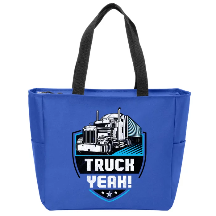 Truckers Distressed Truck Yeah! Gift Zip Tote Bag