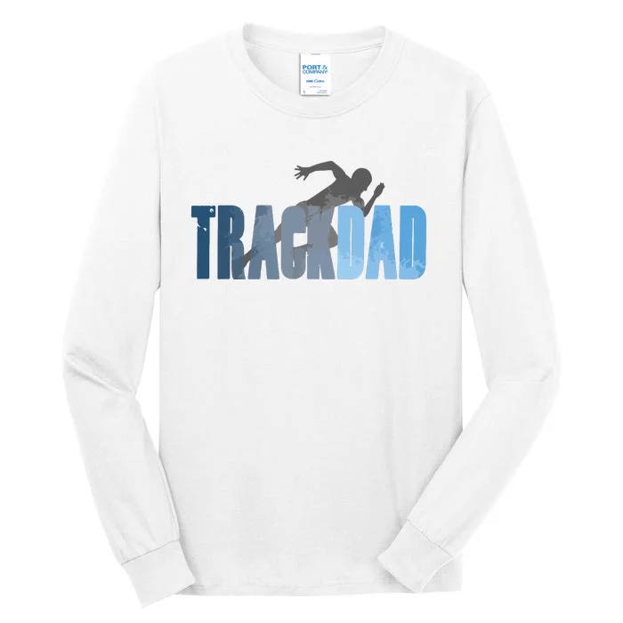 Track Dad Track Field Runner Cross Country Running Father Tall Long Sleeve T-Shirt