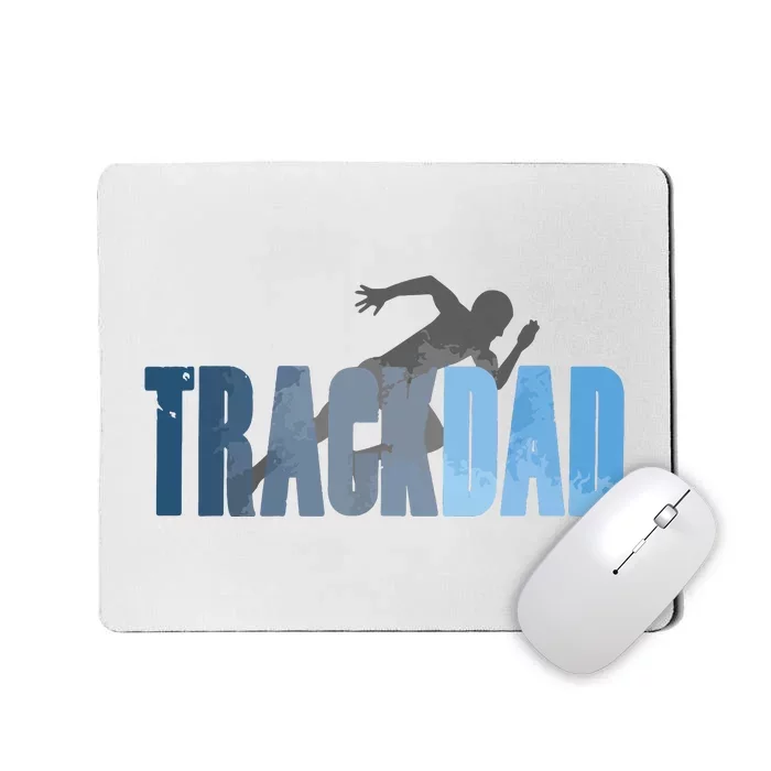 Track Dad Track Field Runner Cross Country Running Father Mousepad