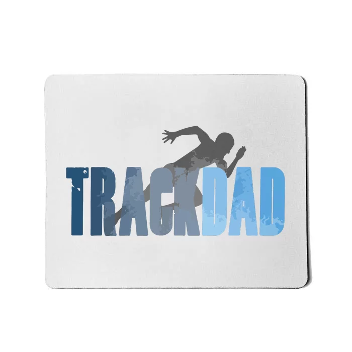 Track Dad Track Field Runner Cross Country Running Father Mousepad