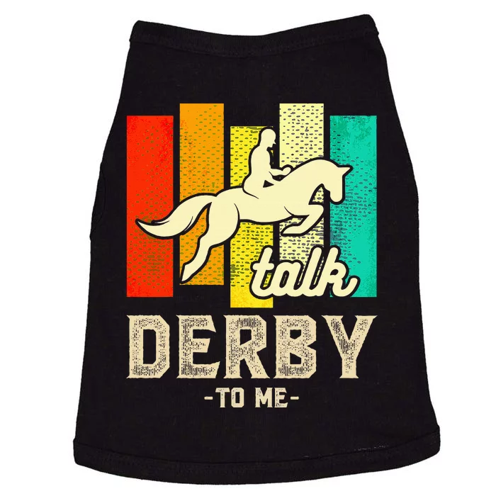 Talk Derby To Me Horse Racing Derby Day Colorful Horse Doggie Tank