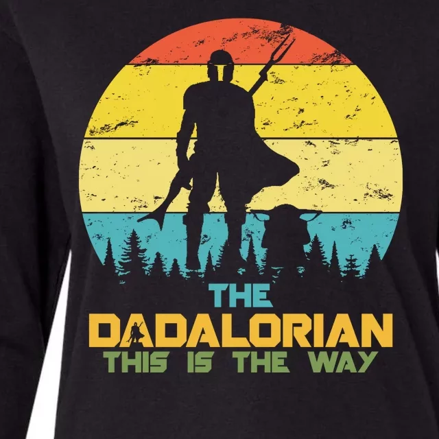 The Dadalorian This Is The Way Funny Dad Movie Spoof Womens Cotton Relaxed Long Sleeve T-Shirt