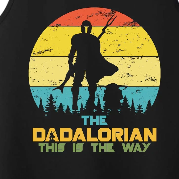 The Dadalorian This Is The Way Funny Dad Movie Spoof Performance Tank