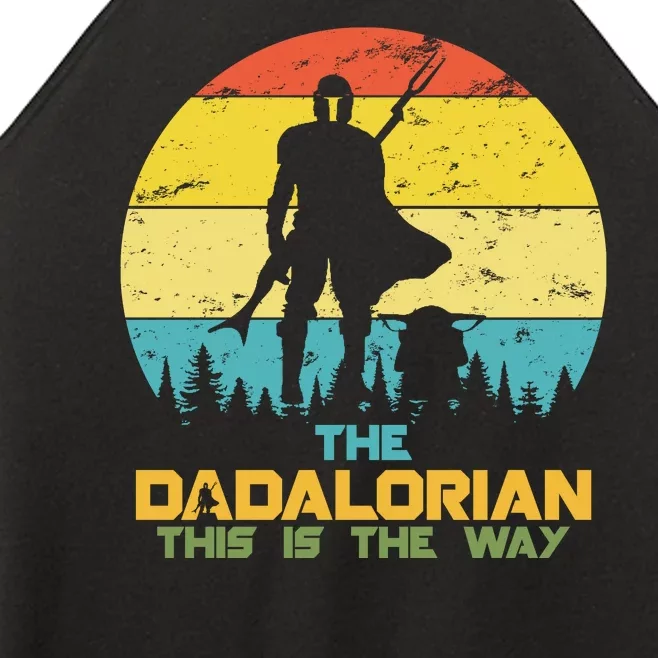 The Dadalorian This Is The Way Funny Dad Movie Spoof Women’s Perfect Tri Rocker Tank