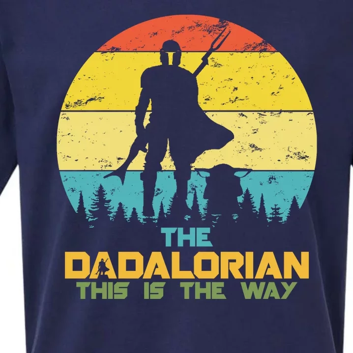 The Dadalorian This Is The Way Funny Dad Movie Spoof Sueded Cloud Jersey T-Shirt