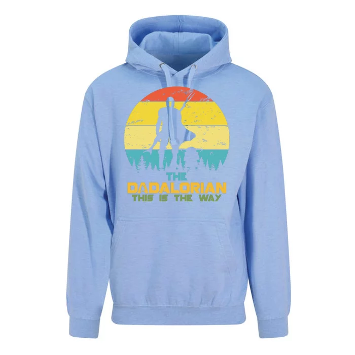 The Dadalorian This Is The Way Funny Dad Movie Spoof Unisex Surf Hoodie