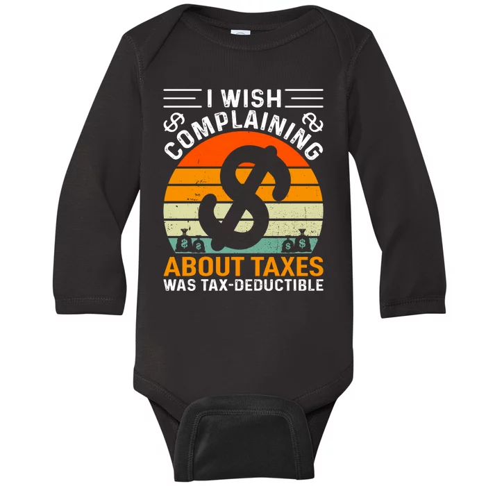 Tax Day T Baby Long Sleeve Bodysuit