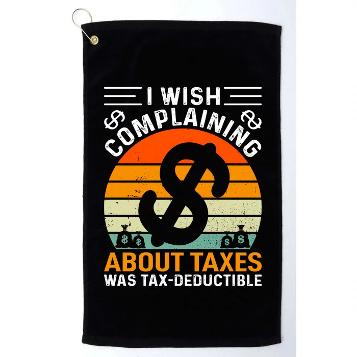 Tax Day T Platinum Collection Golf Towel