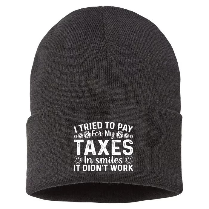 Tax Day T Sustainable Knit Beanie