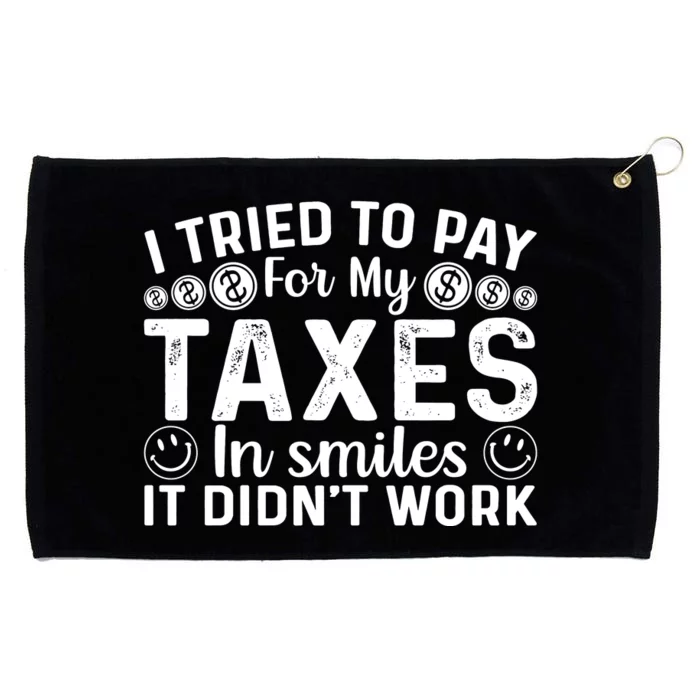 Tax Day T Grommeted Golf Towel