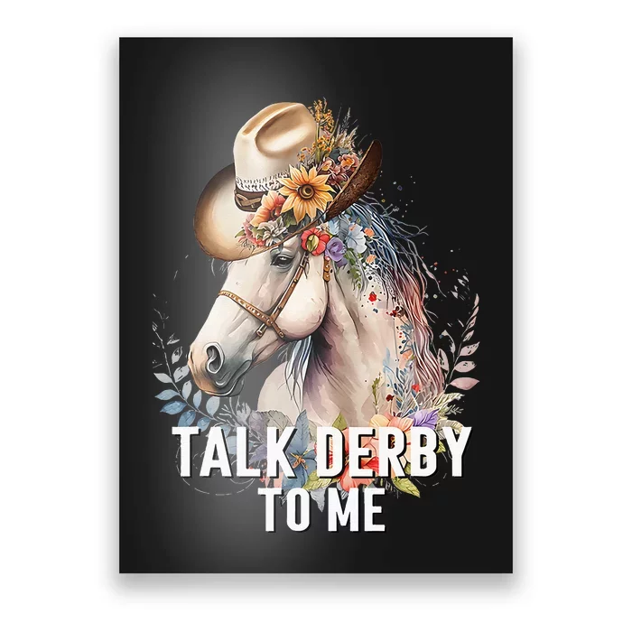 Talk Derby To Me Horse Racing Derby Day Poster