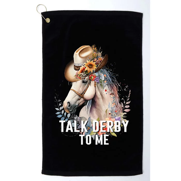 Talk Derby To Me Horse Racing Derby Day Platinum Collection Golf Towel