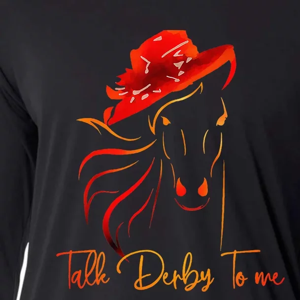 Talk Derby To Me Horse Racing Cooling Performance Long Sleeve Crew