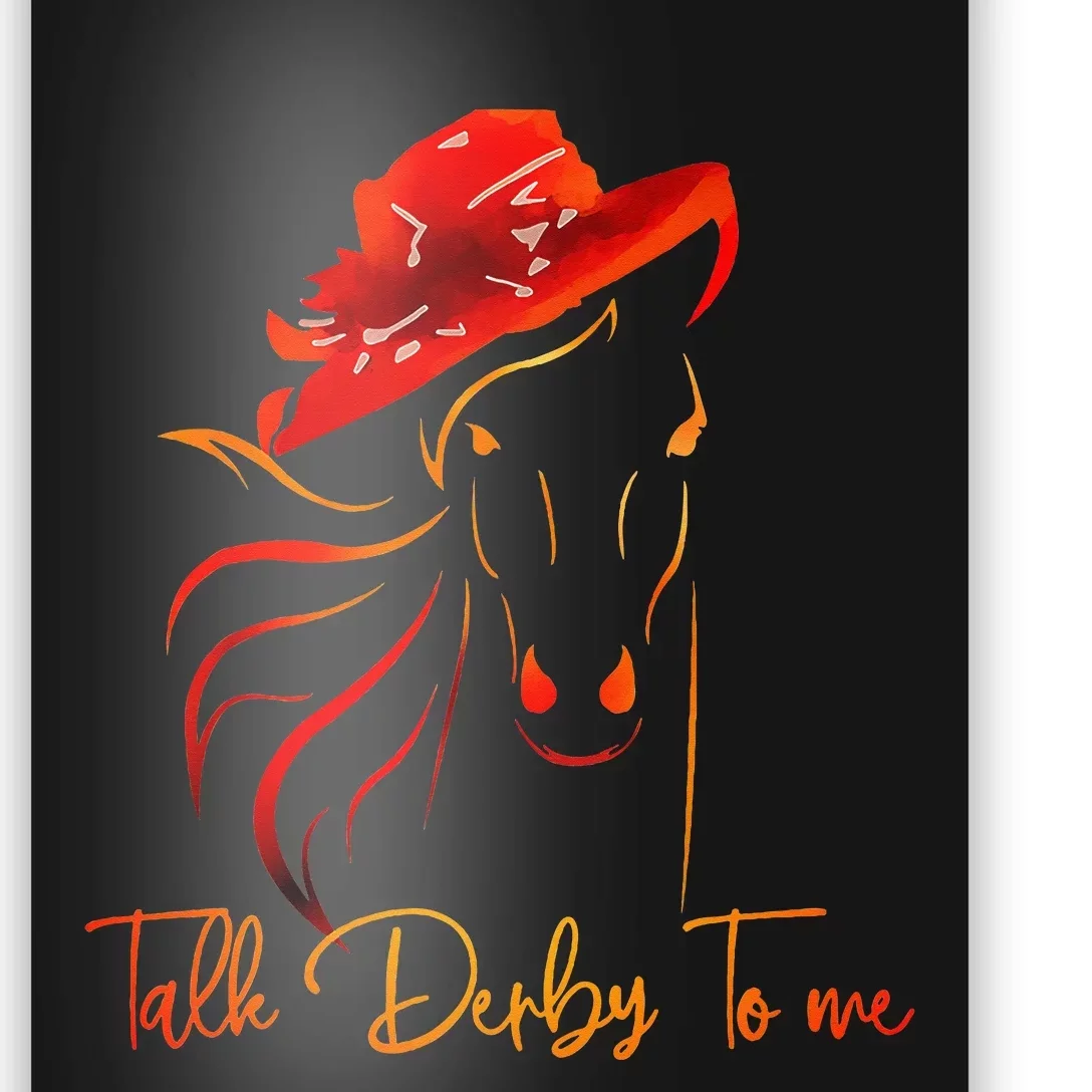 Talk Derby To Me Horse Racing Poster