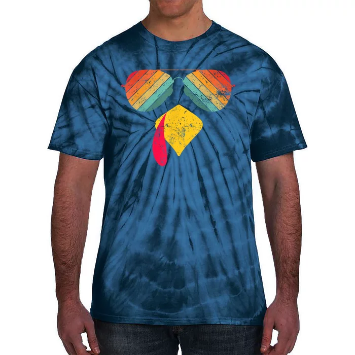 Thanksgiving Dinner Turkey Face Turkey Lover Tie-Dye T-Shirt