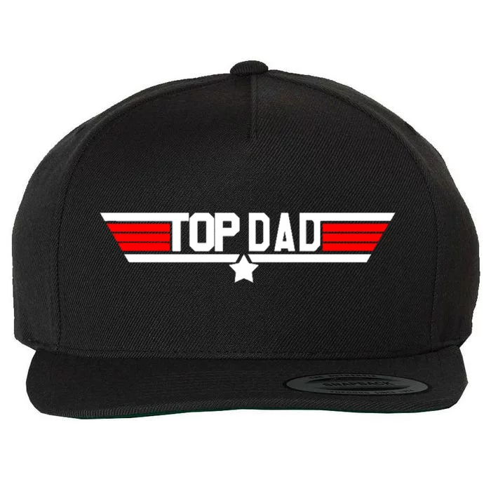 Top Dad. Wool Snapback Cap