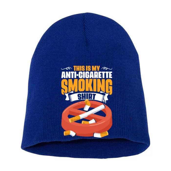 Take Down Tobacco Day Anti Smoker Antigiftcigarette Smoking Funny Gift Short Acrylic Beanie