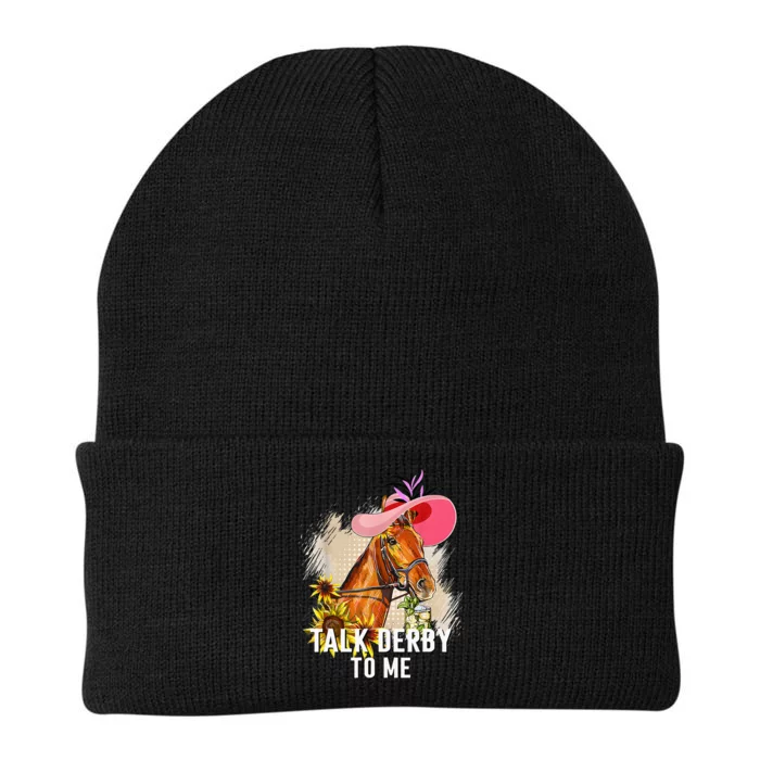 Talk Derby To Me Horse Racing Derby Day Knit Cap Winter Beanie