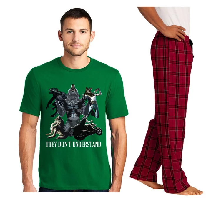 They Don’T Understand Alpha Wolf Unhinged Sigma Wolf Meme Pajama Set