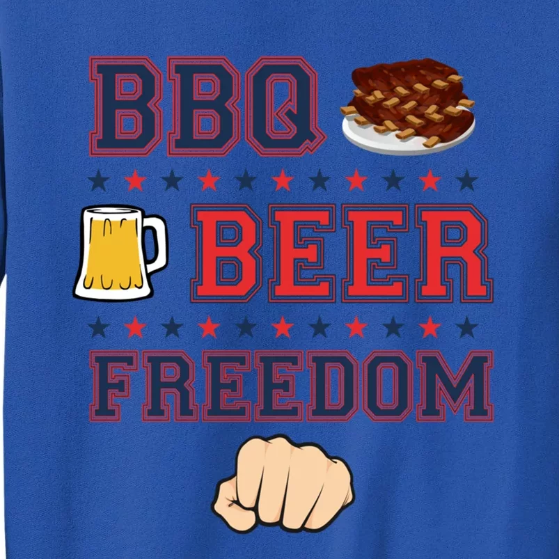 Truck Driving Usa Bbq Beer Freedom Traveling Tee Gift Tall Sweatshirt