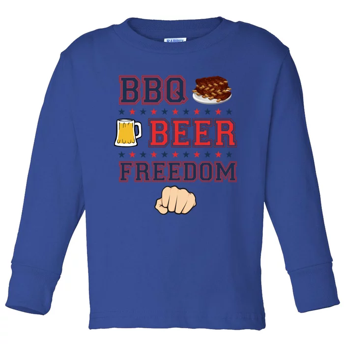 Truck Driving Usa Bbq Beer Freedom Traveling Tee Gift Toddler Long Sleeve Shirt