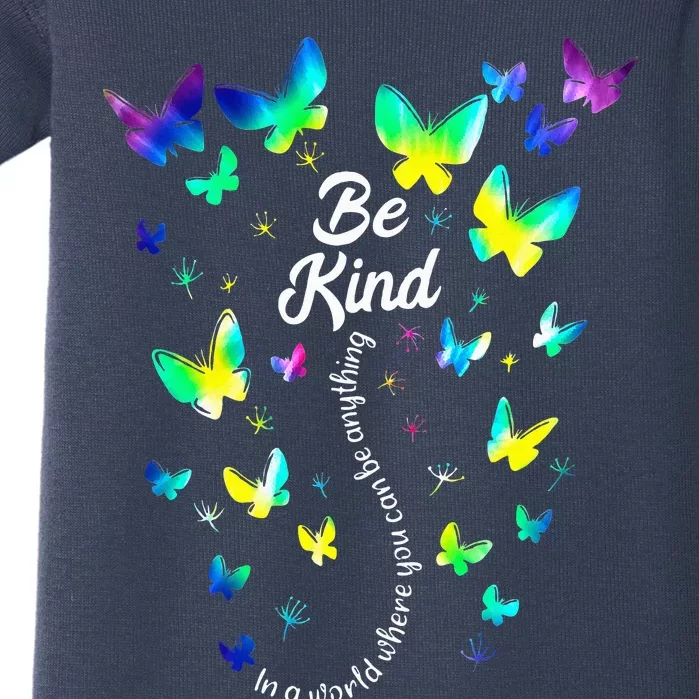 Tie Dye Unity Day Orange Anti Bullying Be Kind Kindness Baby Bodysuit