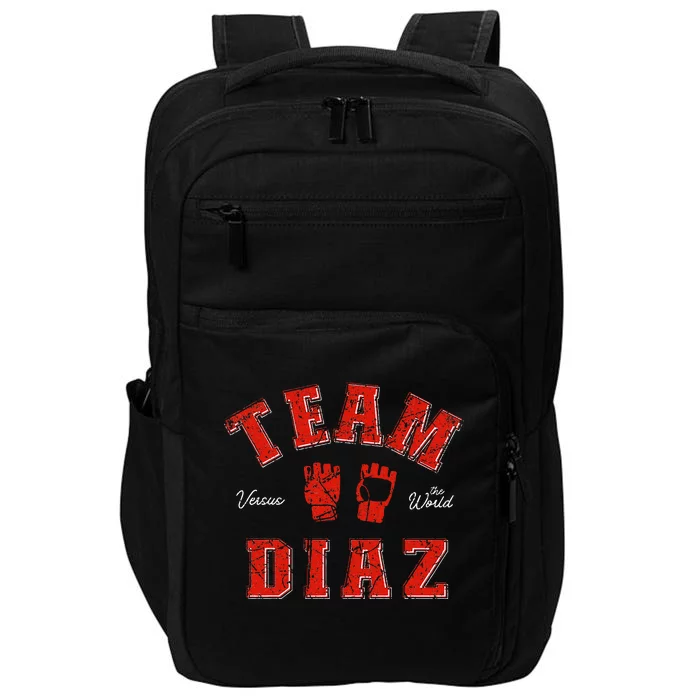 Team Diaz Vs The World Family Last Name Fighter Impact Tech Backpack