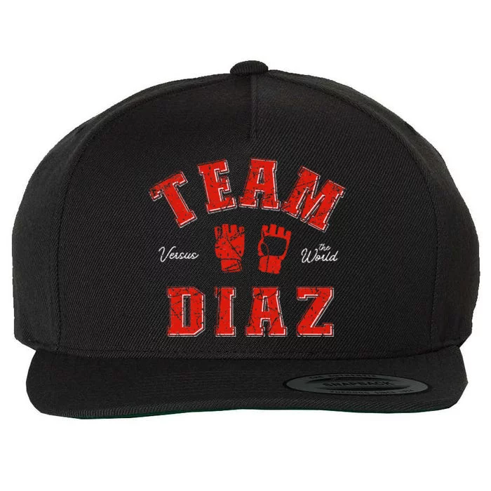 Team Diaz Vs The World Family Last Name Fighter Wool Snapback Cap