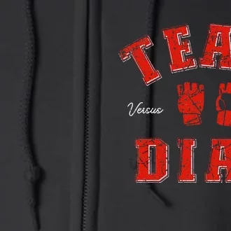 Team Diaz Vs The World Family Last Name Fighter Full Zip Hoodie