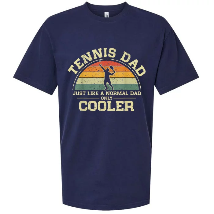 Tennis Dad Vintage Just Like A Normal Dad Only Cooler Sueded Cloud Jersey T-Shirt