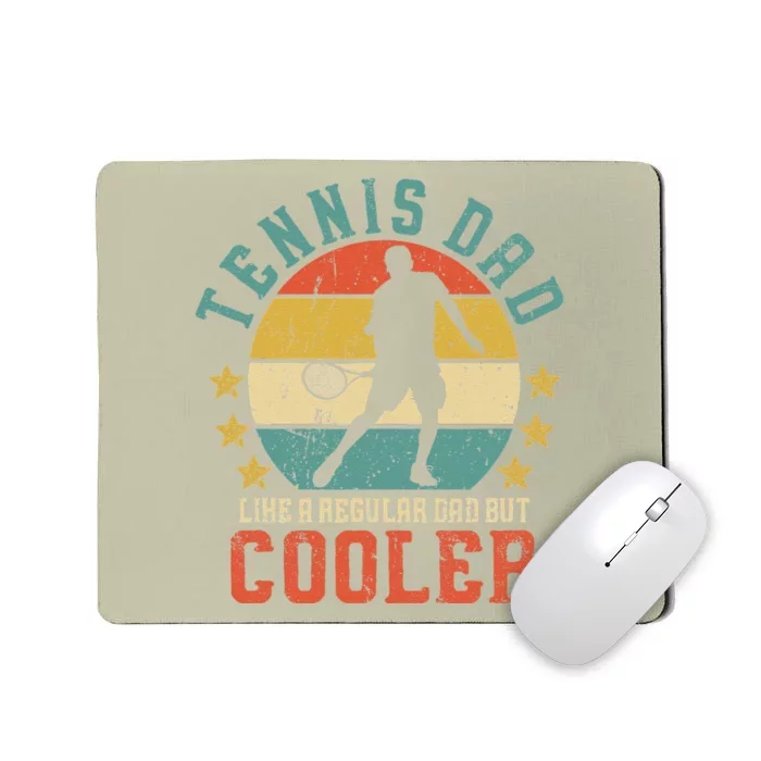 Tennis Dad Vintage Tennis Player Fathers Day Mousepad