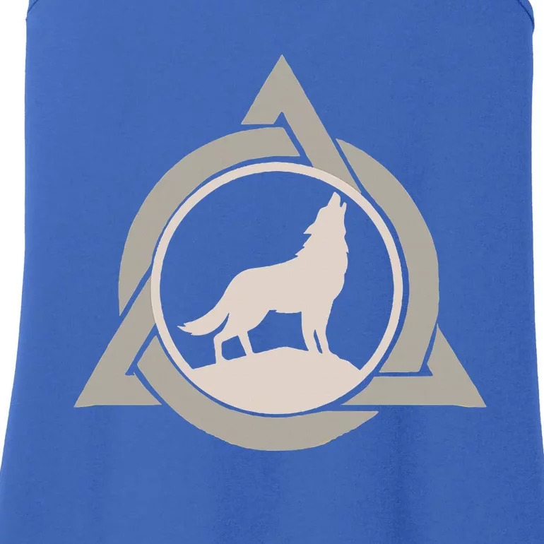 Theta Delta Wolf Therian Gear Therianthropy Symbol Otherkin Ladies Essential Tank