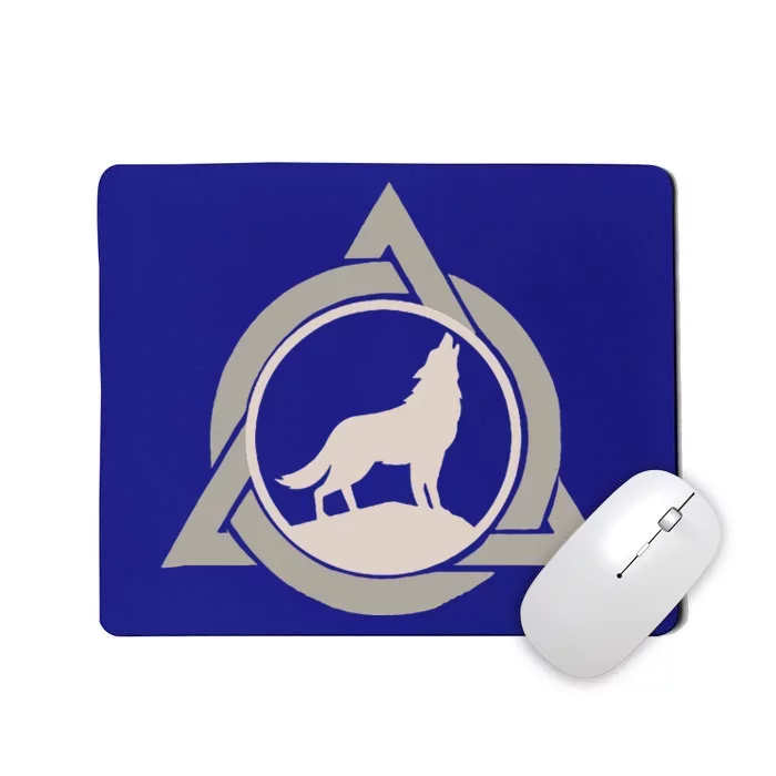 Theta Delta Wolf Therian Gear Therianthropy Symbol Otherkin Mousepad