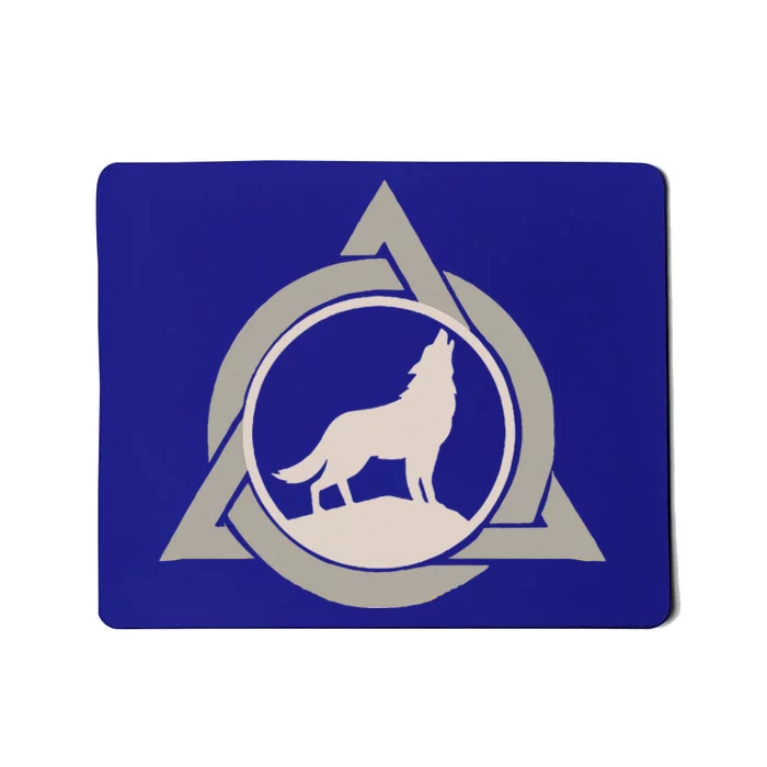 Theta Delta Wolf Therian Gear Therianthropy Symbol Otherkin Mousepad