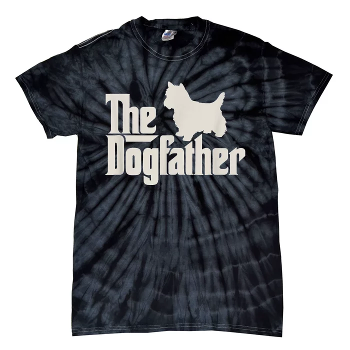 The Dogfather West Highland White Terrier Dog Daddy Dogs Tie-Dye T-Shirt