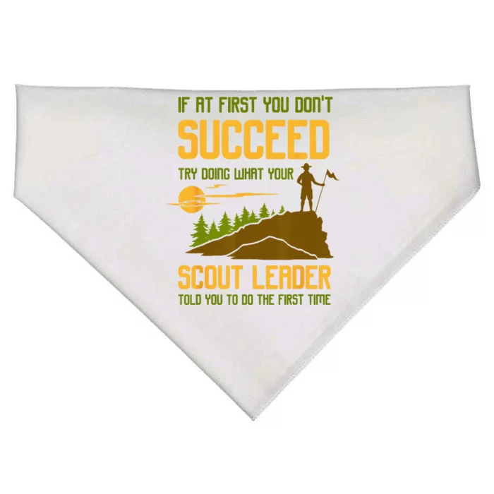 Try Doing What Your Scout Leader Told You Funny Scouting USA-Made Doggie Bandana