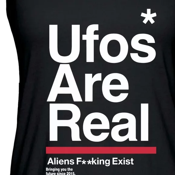 Tom Delonge Wearing Ufos Are Real Aliens Fucking Exist Ladies Essential Flowy Tank