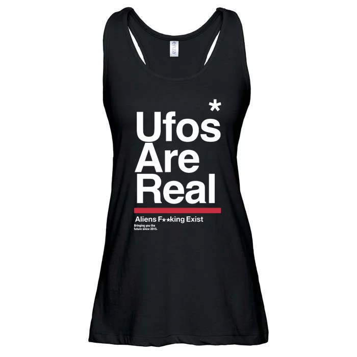 Tom Delonge Wearing Ufos Are Real Aliens Fucking Exist Ladies Essential Flowy Tank