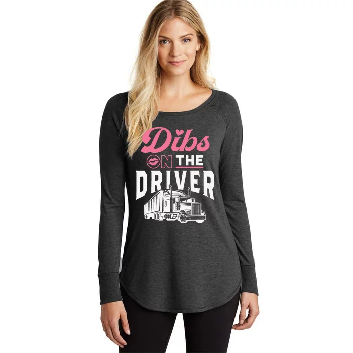 Truck Driver Wife Proud Trucker Friend Anniversary Gift Women's Perfect Tri Tunic Long Sleeve Shirt