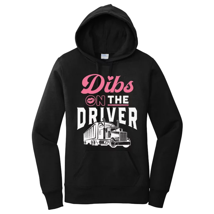 Truck Driver Wife Proud Trucker Friend Anniversary Gift Women's Pullover Hoodie