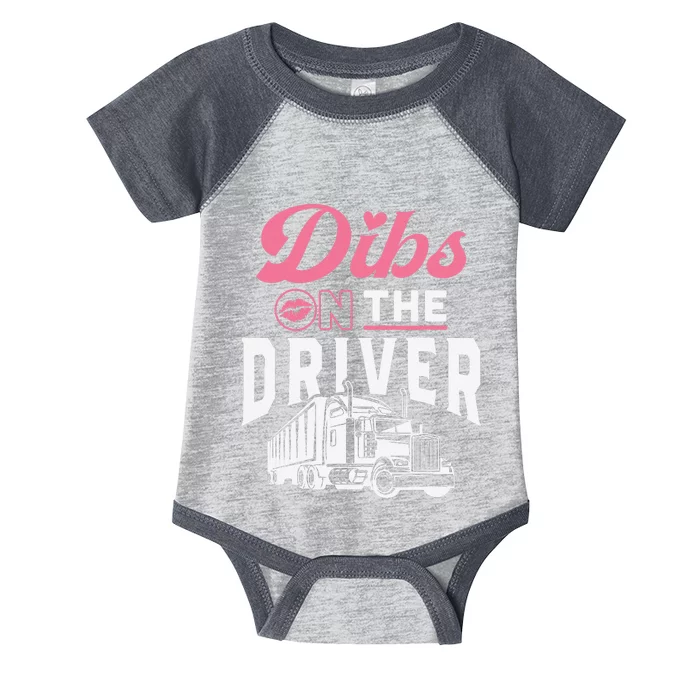 Truck Driver Wife Proud Trucker Friend Anniversary Gift Infant Baby Jersey Bodysuit